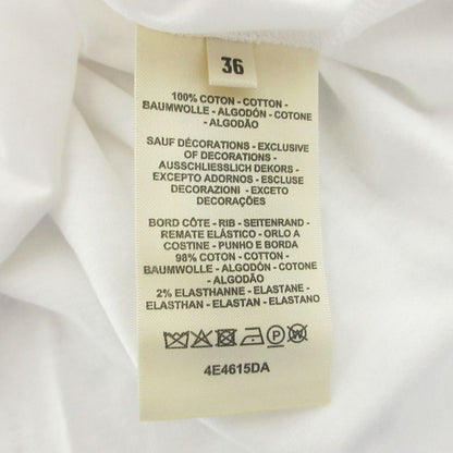 Hermes Embroidery Pocket Short Sleeve T-Shirt 36 White — view 6