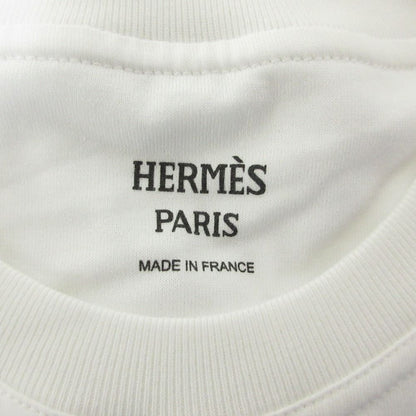 Hermes Embroidery Pocket Short Sleeve T-Shirt 36 White — view 3