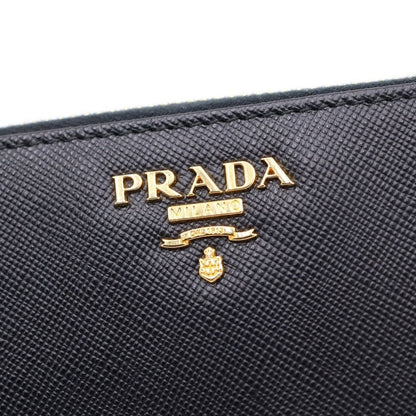 Prada Wallet L fa Long Wallet Saffiano Leather Black — view 4