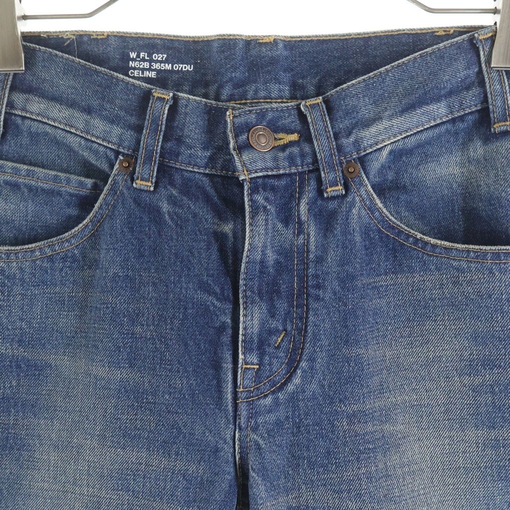 Celine Marco Jeans in Dark Union Wash Denim ns onshudenim di — view 3