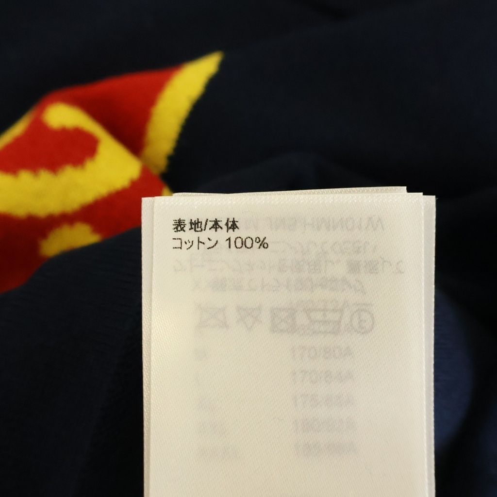 Louis Vuitton Inter Heart Logo Kuru Neck Pullover Short Sleeveknit Sweater Navy — view 6