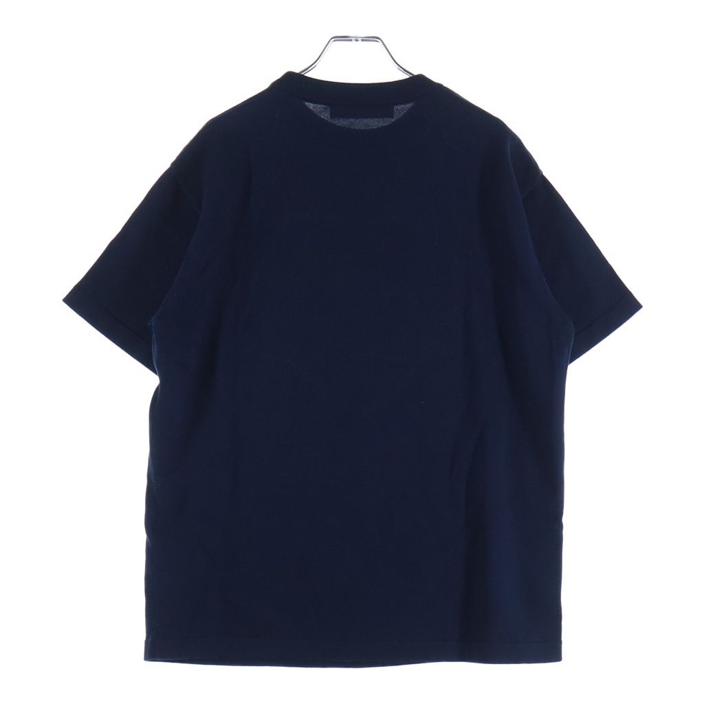 Louis Vuitton Inter Heart Logo Kuru Neck Pullover Short Sleeveknit Sweater Navy — view 2