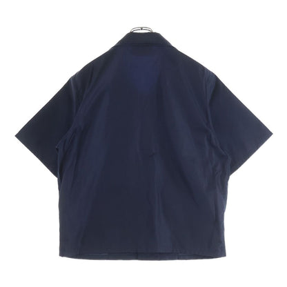 Prada Re-Nylon Triangle Logo Short Sleeveshirt Navy T-Shirt — view 2