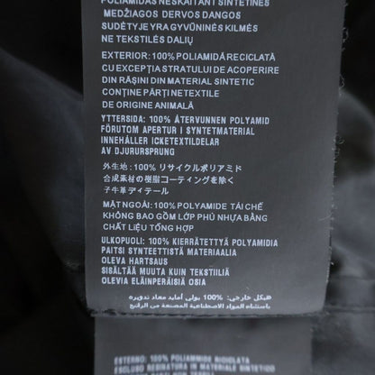 Prada Re-Nylon Oversize Shirt Triangle Logo Nylon Long Sleeve Black — view 7