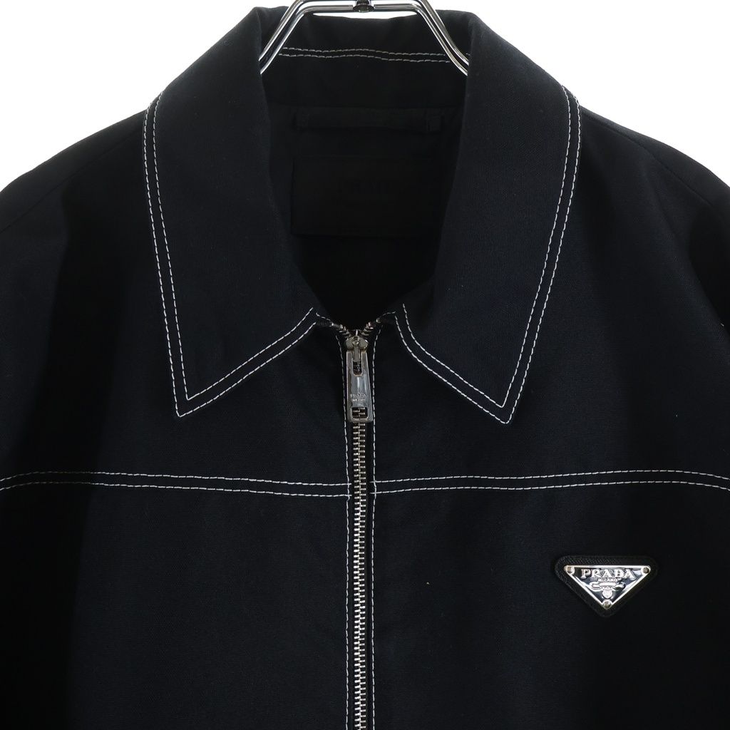 Prada Canvas Jacket Zip Black — view 3
