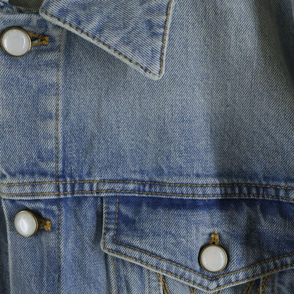 Louis Vuitton Shu Pearl Button Denim Jacket Di — view 4