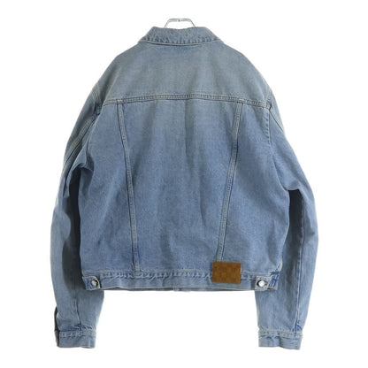 Louis Vuitton Shu Pearl Button Denim Jacket Di — view 2