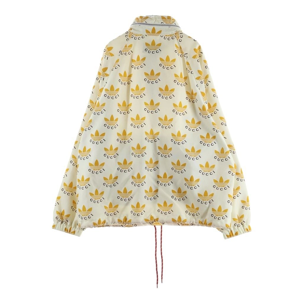 Gucci Adidas Fole Print Zip Anorak Yellow Jacket — view 2