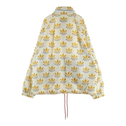 Gucci Adidas Fole Print Zip Anorak Yellow Jacket — view 2