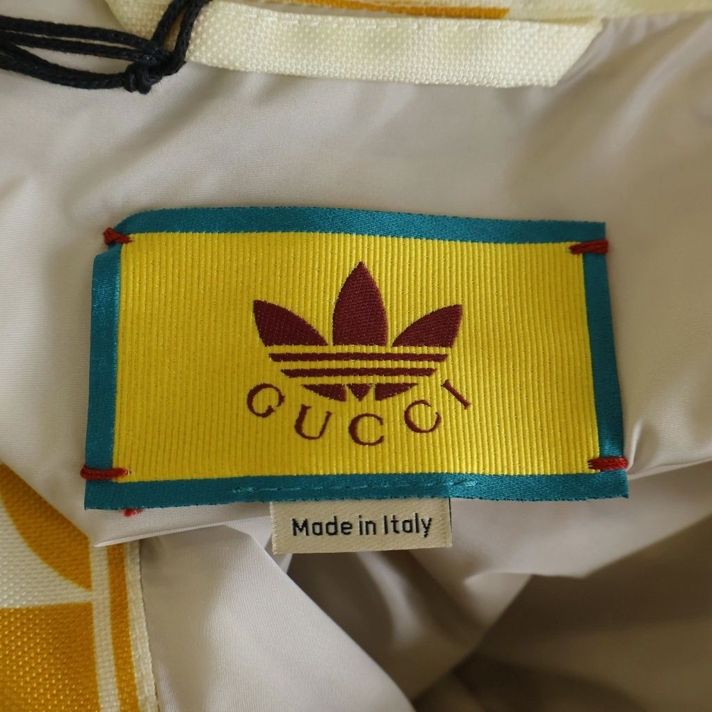 Gucci Adidas Fole Print Zip Anorak Yellow Jacket — view 7