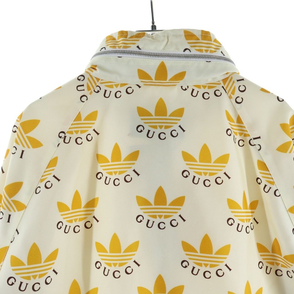 Gucci Adidas Fole Print Zip Anorak Yellow Jacket — view 4