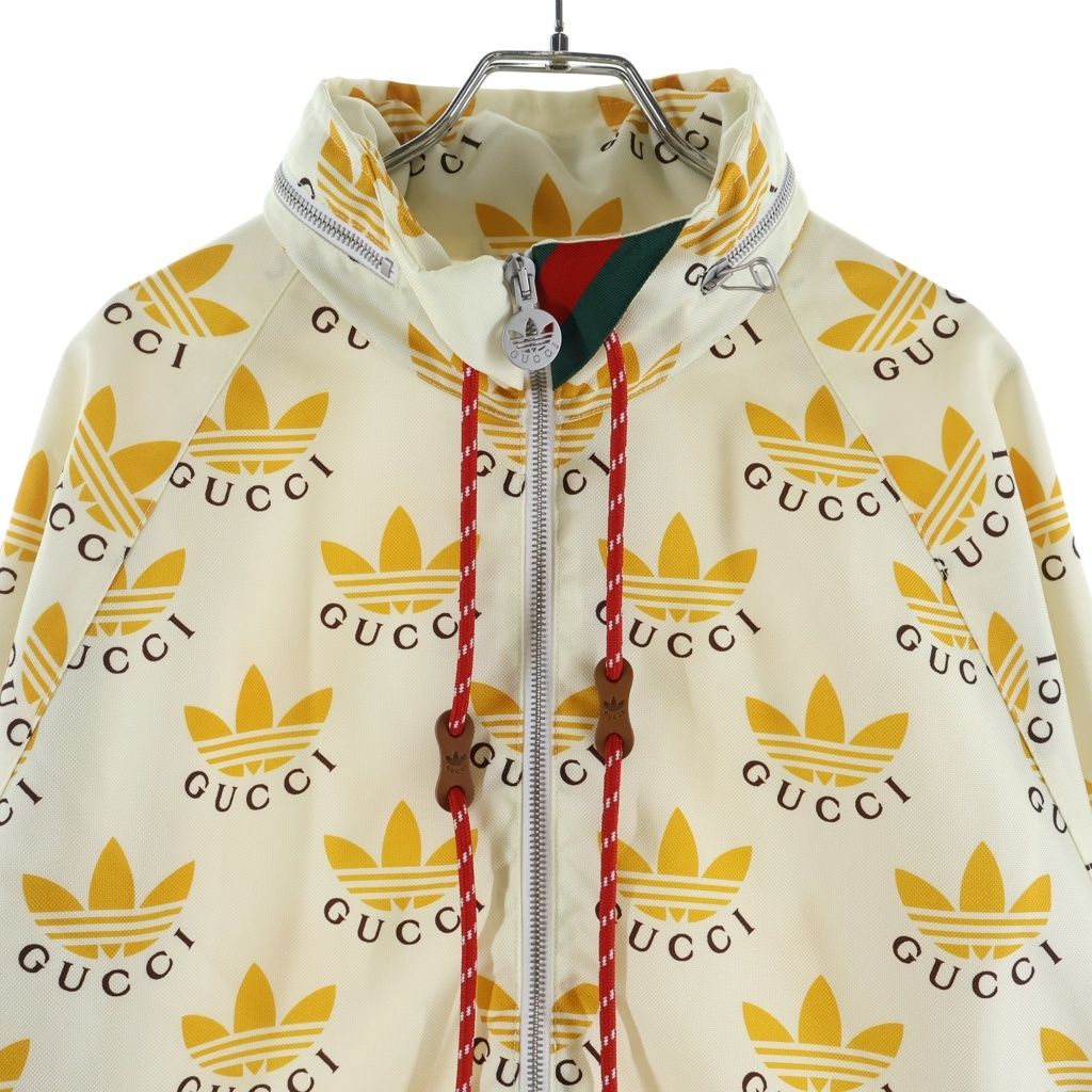 Gucci Adidas Fole Print Zip Anorak Yellow Jacket — view 3
