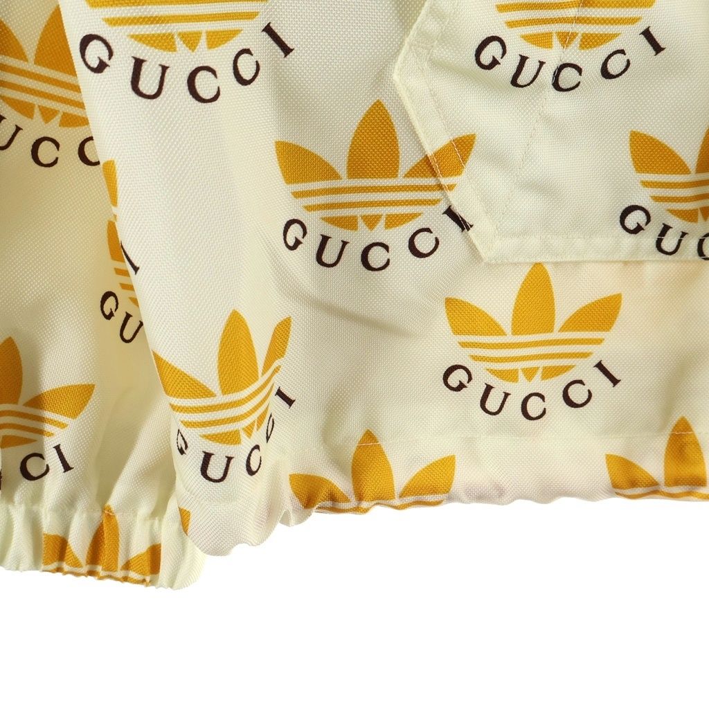 Gucci Adidas Fole Print Zip Anorak Yellow Jacket — view 6