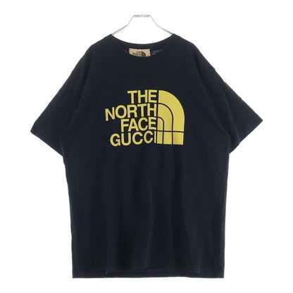 Gucci the North Face Oversize T-Shirt Kuru Neck Short Sleeve Black