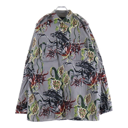 Prada Print Shirt Gray