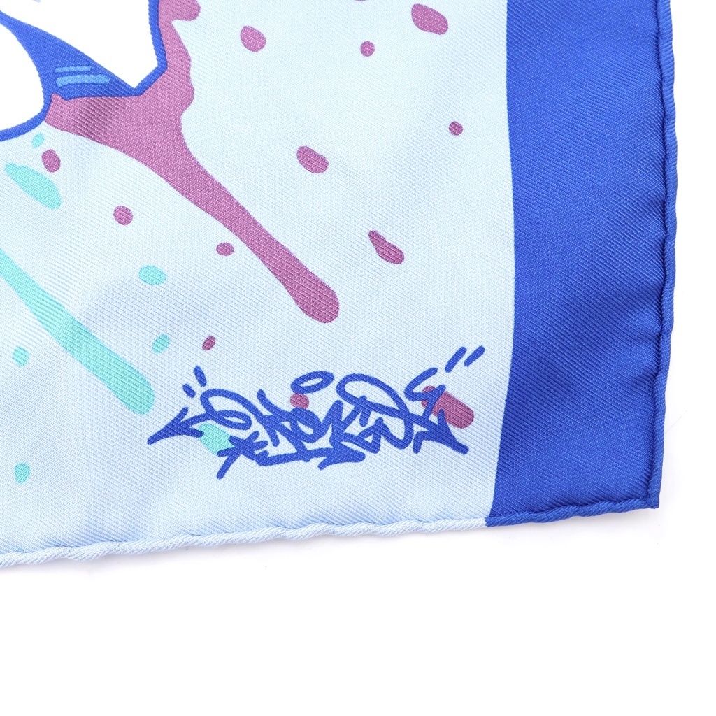 Hermes Graffiti Silk Scarf Tee Multicolor — view 2