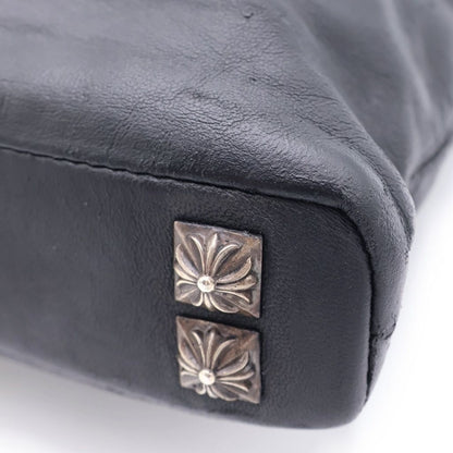 Chrome Hearts Clutch Pyramid Studs Studs Leather Black Silver — view 5