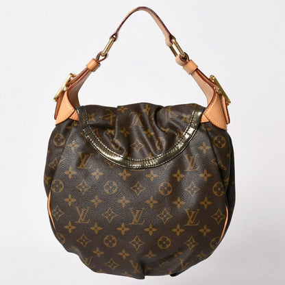 Louis Vuitton Monogram Kalahari PM Handbag Canvas Vachetta Leather Drawstring — view 2