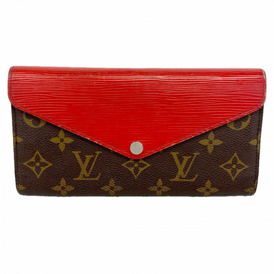 Louis Vuitton Trifold Wallet Monogram Epi Portefeuille Marie le Long Brown