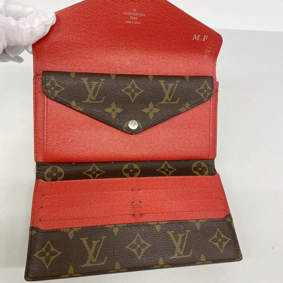 Louis Vuitton Trifold Wallet Monogram Epi Portefeuille Marie le Long Brown — view 3