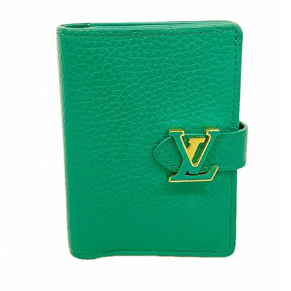 Louis Vuitton Wallet Taurillon LV Vertical Compact Emrod