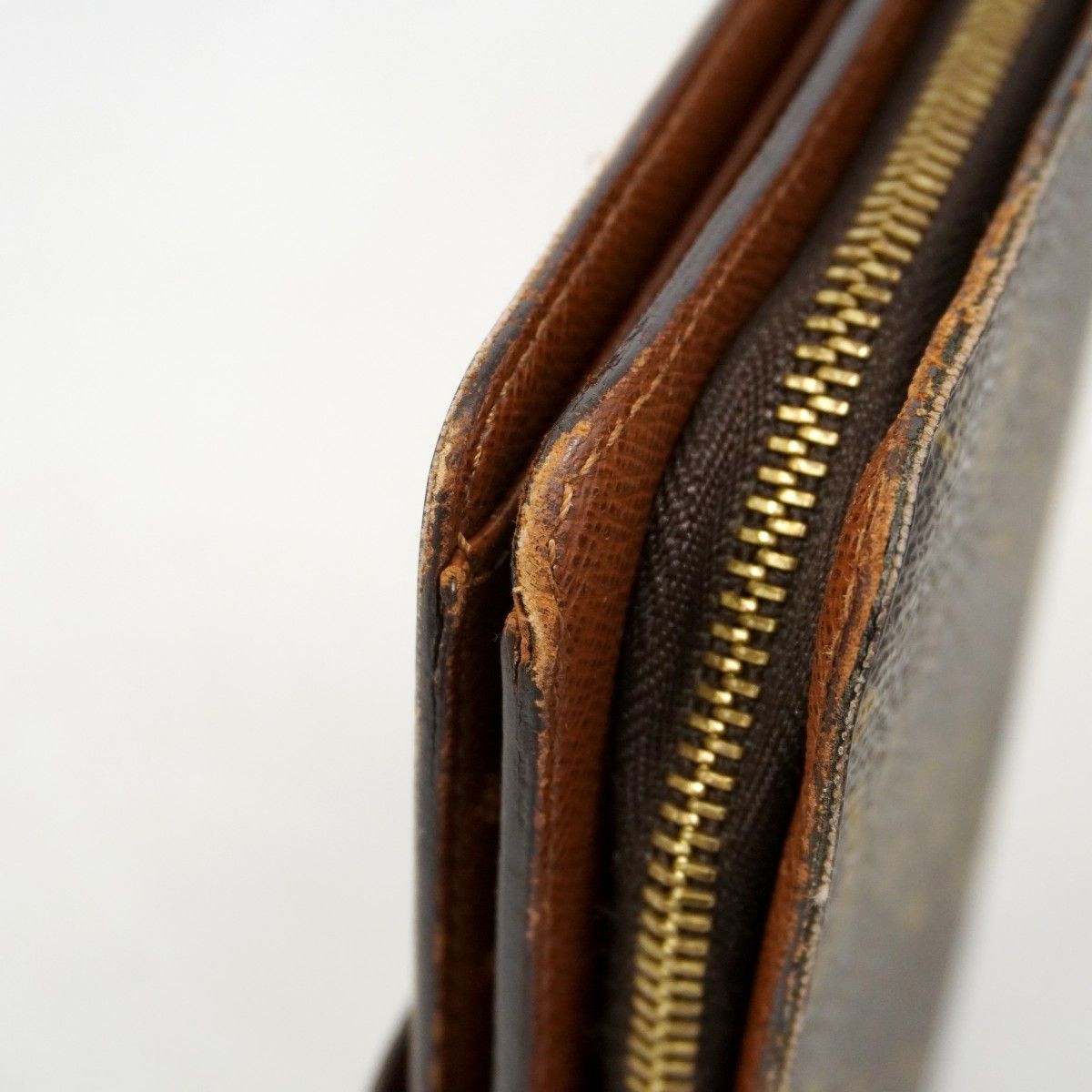 Louis Vuitton Wallet Monogram Porte Papier Zip Brown — view 6