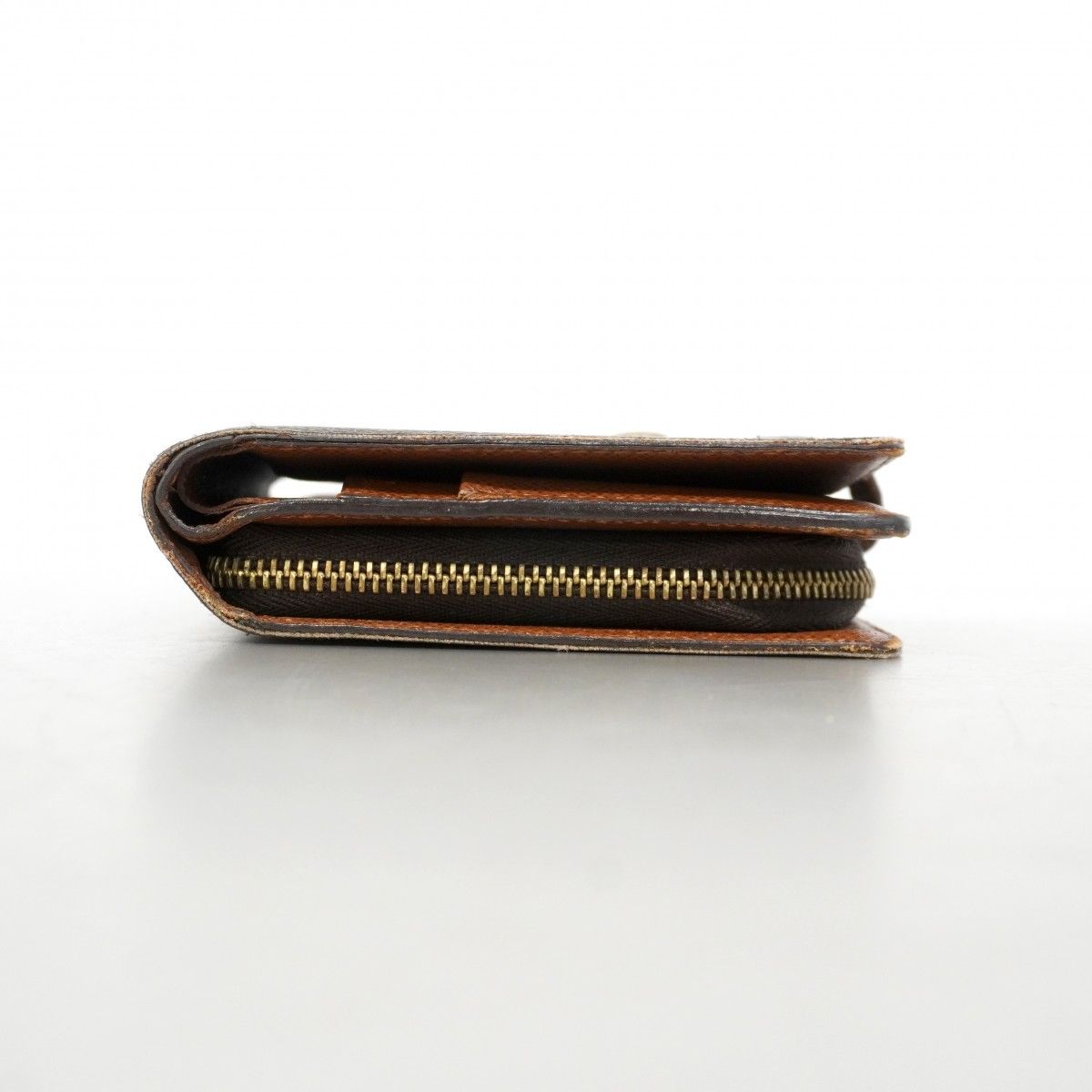 Louis Vuitton Wallet Monogram Porte Papier Zip Brown — view 3
