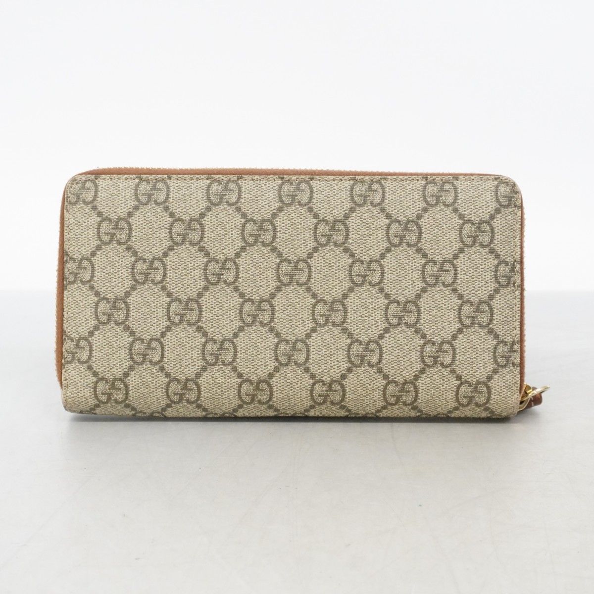 Gucci Wallet GG Supreme Brown Gold — view 9