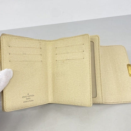 Louis Vuitton Trifold Wallet Damier Azur Portefeuille Koala White — view 9