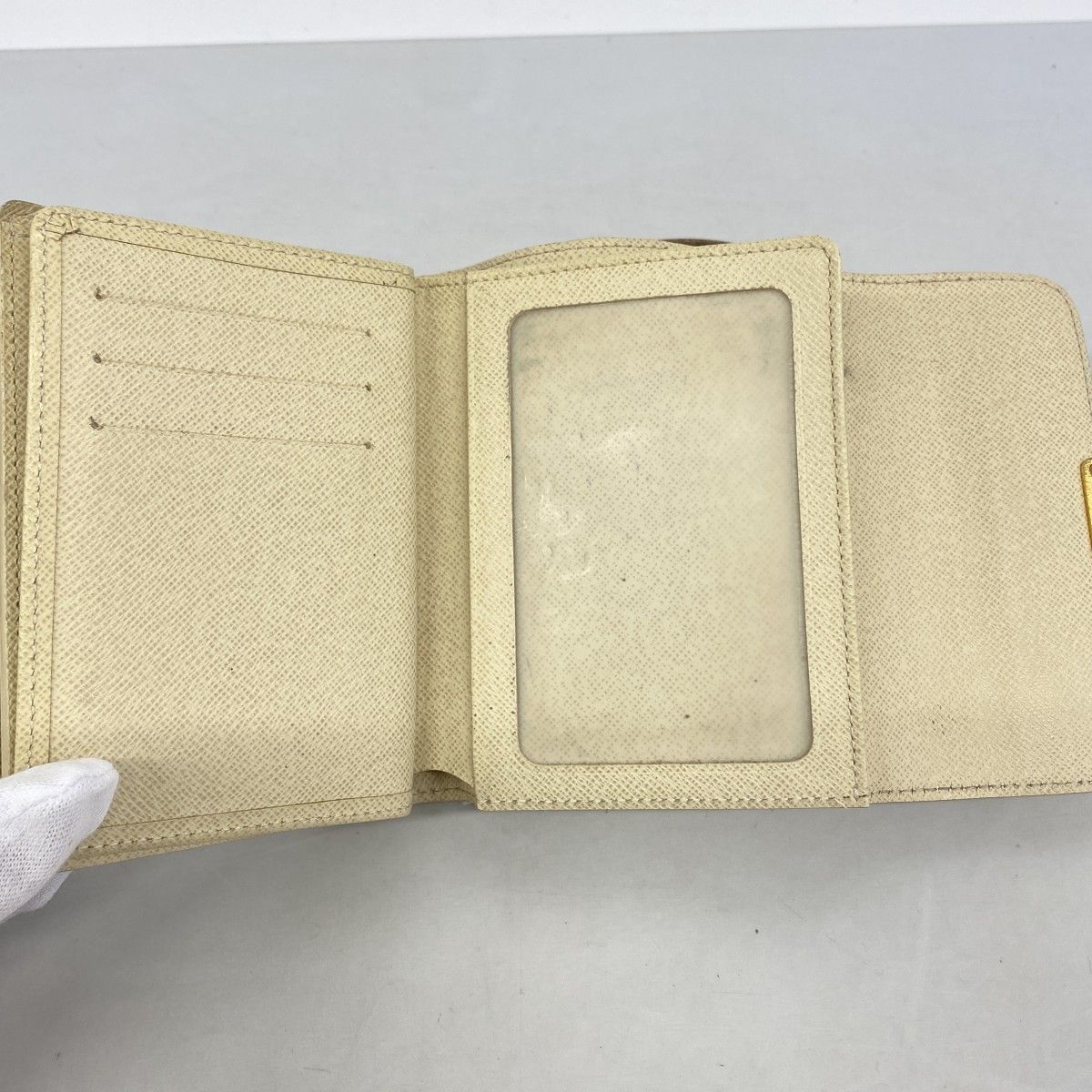 Louis Vuitton Trifold Wallet Damier Azur Portefeuille Koala White — view 3