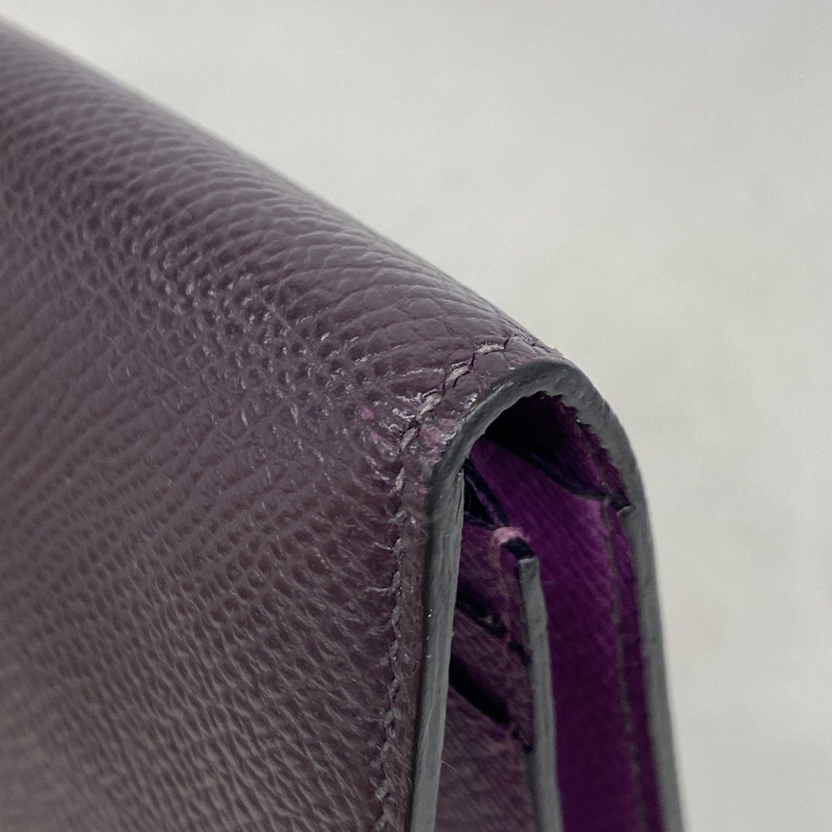 Hermes Wallet Bearn Souffle Verso Veau Epsom Leysin Anemone Gold — view 5