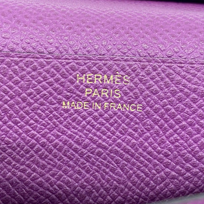 Hermes Wallet Bearn Souffle Verso Veau Epsom Leysin Anemone Gold — view 4