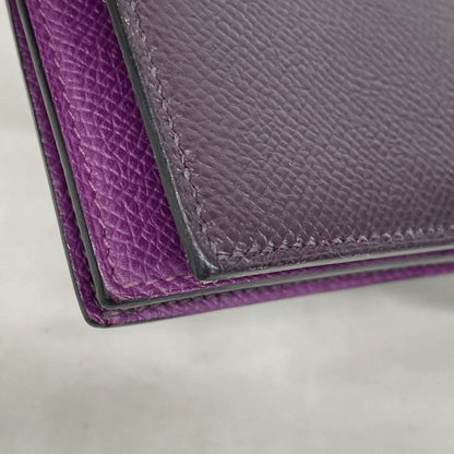 Hermes Wallet Bearn Souffle Verso Veau Epsom Leysin Anemone Gold — view 6