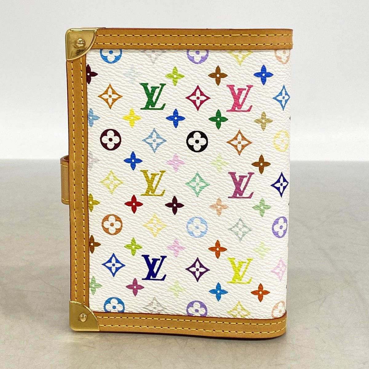 Louis Vuitton Notebook Cover Monogram Multicolor Agenda PM Blanc — view 7