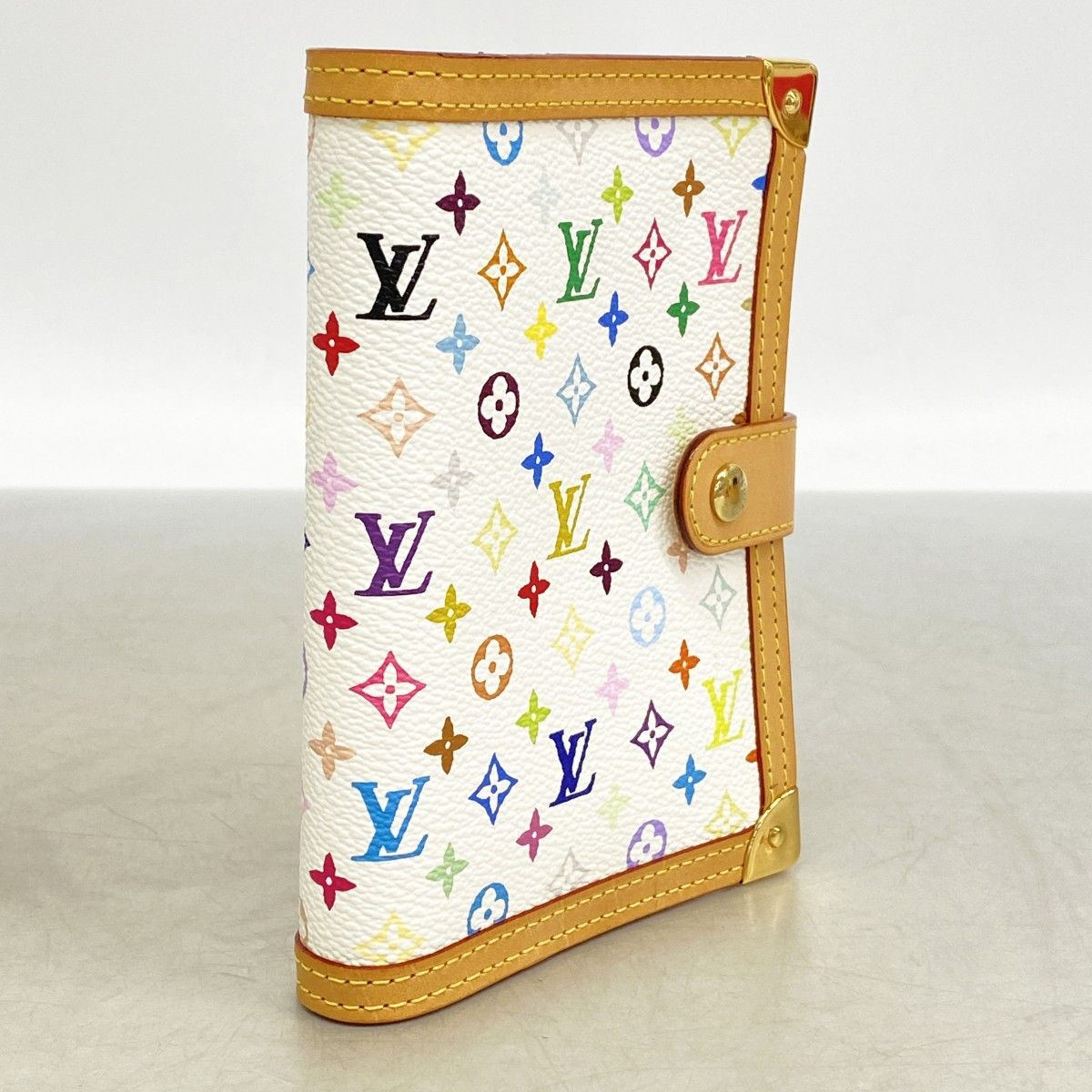 Louis Vuitton Notebook Cover Monogram Multicolor Agenda PM Blanc — view 2