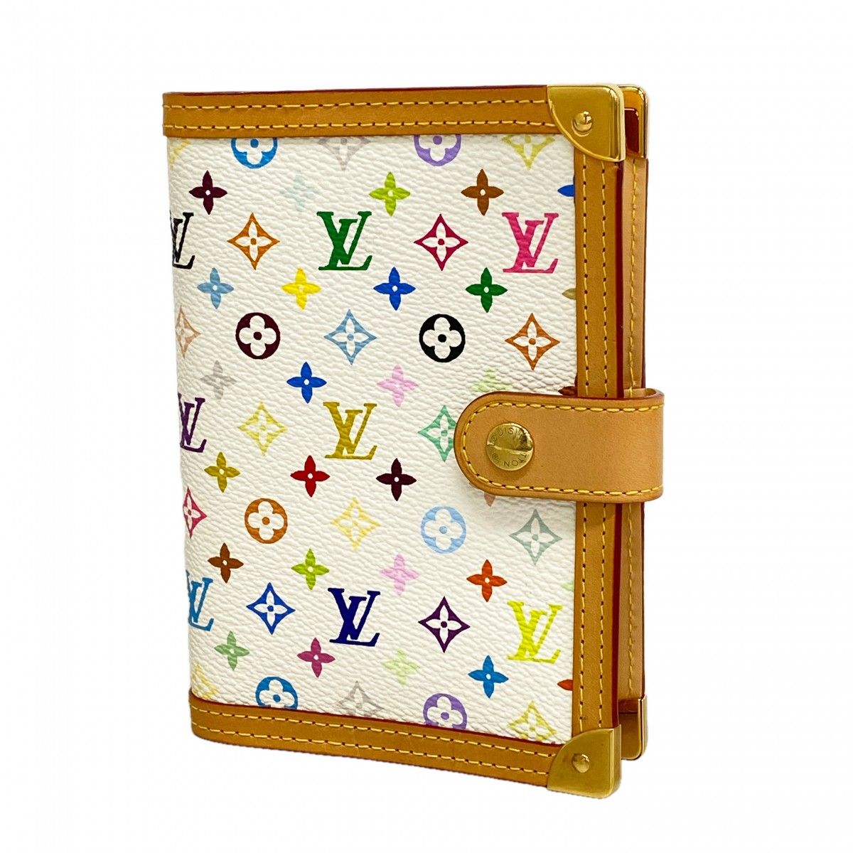 Louis Vuitton Notebook Cover Monogram Multicolor Agenda PM Blanc