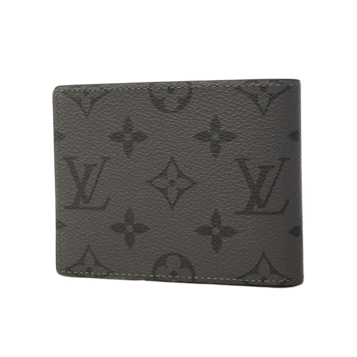 Louis Vuitton Wallet Monogram Eclipse Reverse Portefeuille Calf Black Gray