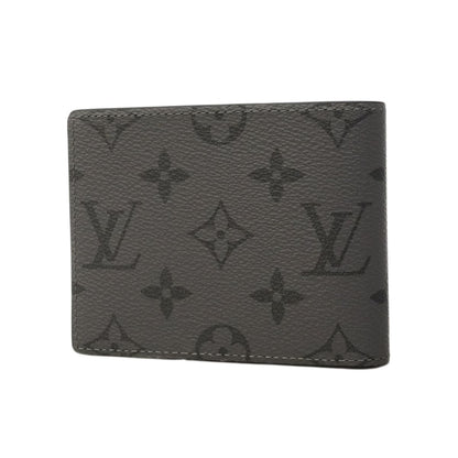 Louis Vuitton Wallet Monogram Eclipse Reverse Portefeuille Calf Black Gray
