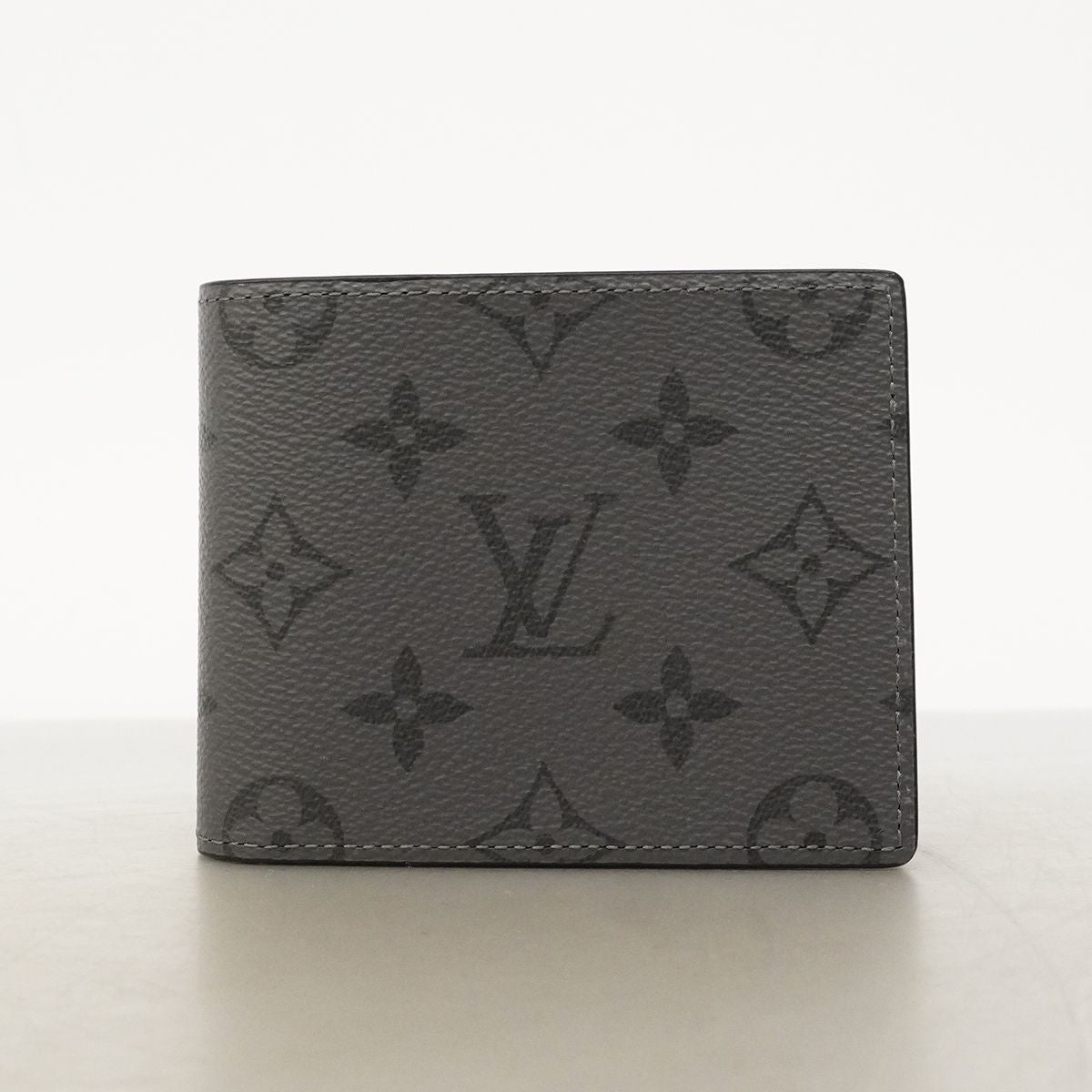 Louis Vuitton Wallet Monogram Eclipse Reverse Portefeuille Calf Black Gray — view 7