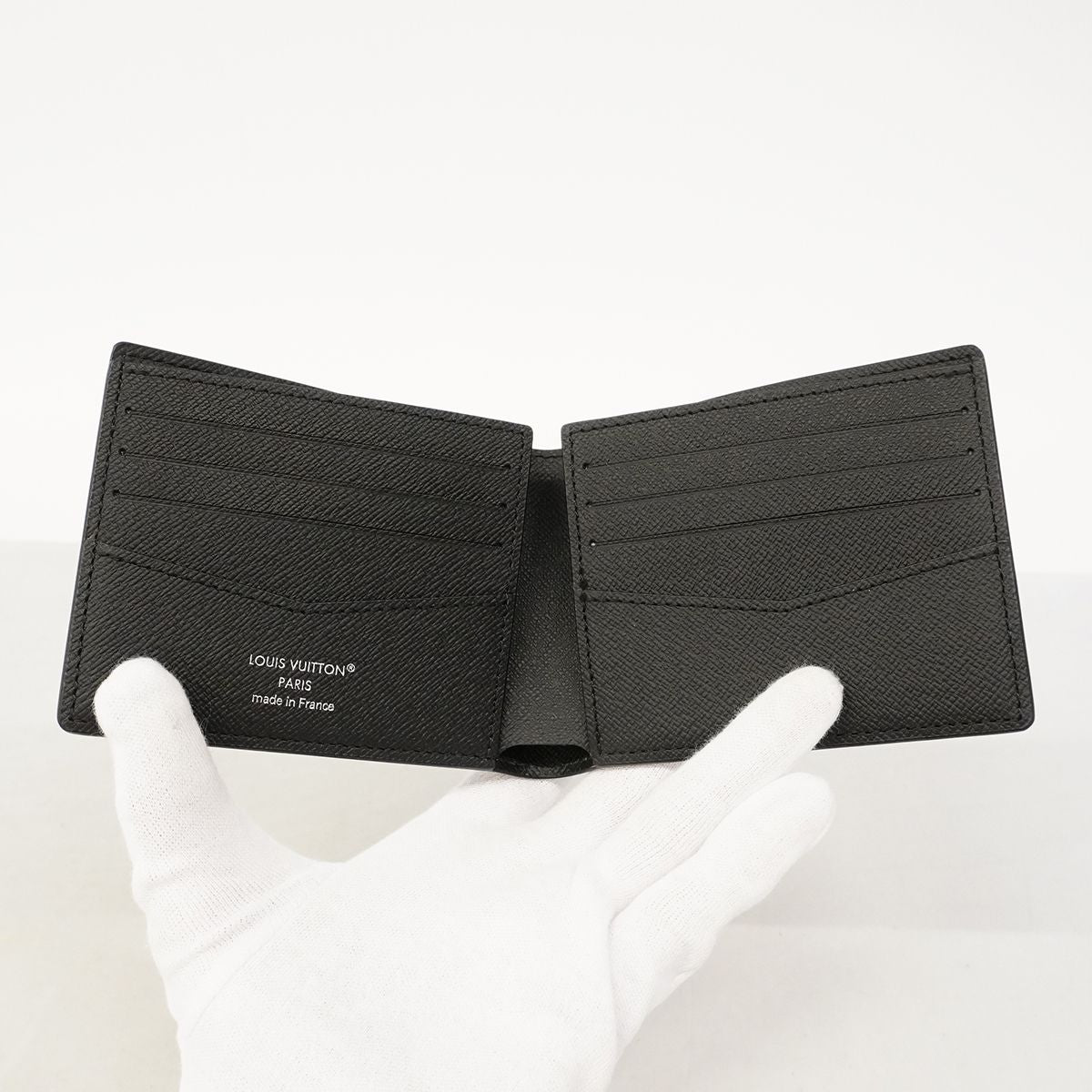 Louis Vuitton Wallet Monogram Eclipse Reverse Portefeuille Calf Black Gray — view 4