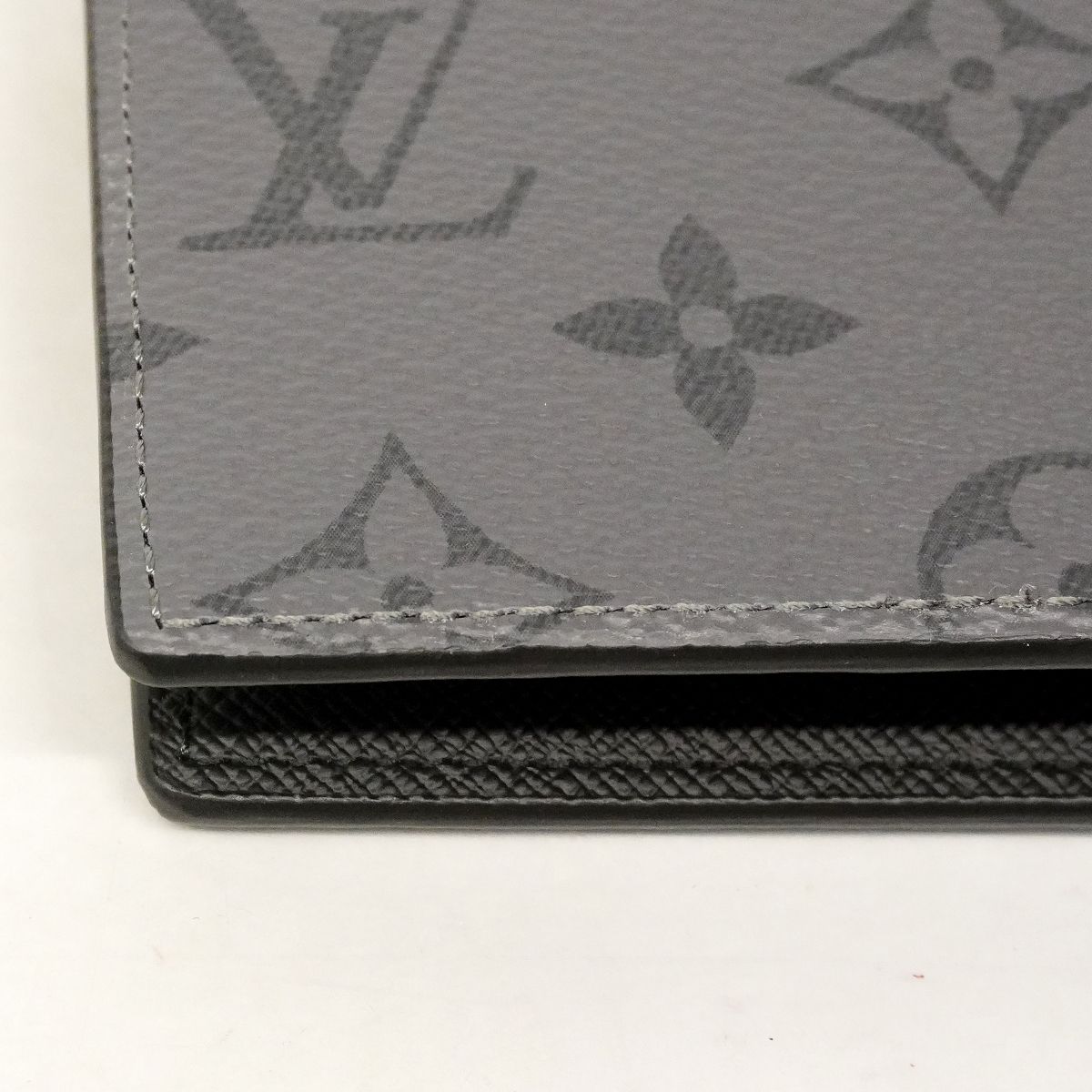 Louis Vuitton Wallet Monogram Eclipse Reverse Portefeuille Calf Black Gray — view 6