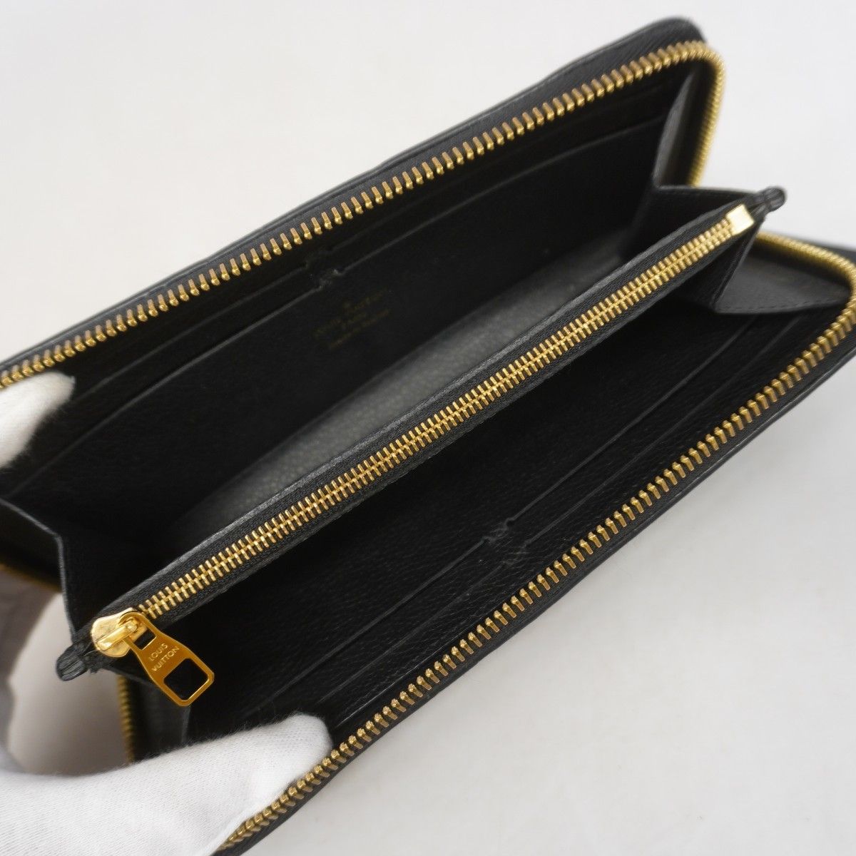 Louis Vuitton Wallet Monogram Empreinte Portefeuille Clemence Noir — view 3