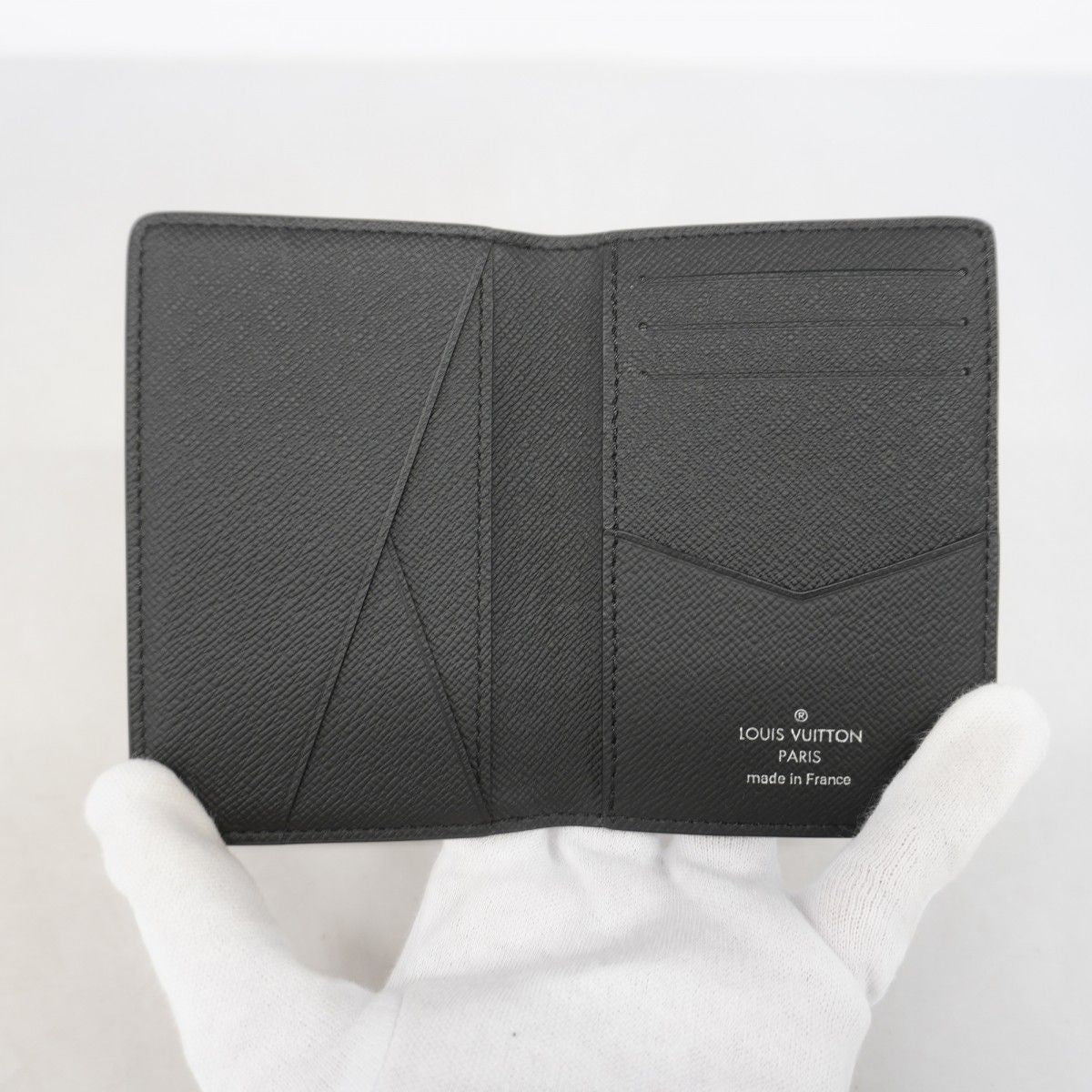 Louis Vuitton Card Case Monogram Eclipse Organizer de Poche Black — view 3