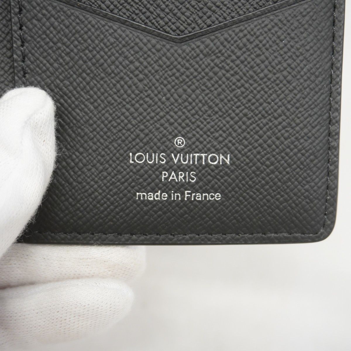 Louis Vuitton Card Case Monogram Eclipse Organizer de Poche Black — view 4