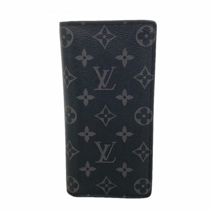 Louis Vuitton Wallet Monogram Eclipse Portefeuille Brazza Black