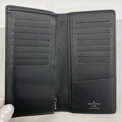 Louis Vuitton Wallet Monogram Eclipse Portefeuille Brazza Black — view 3