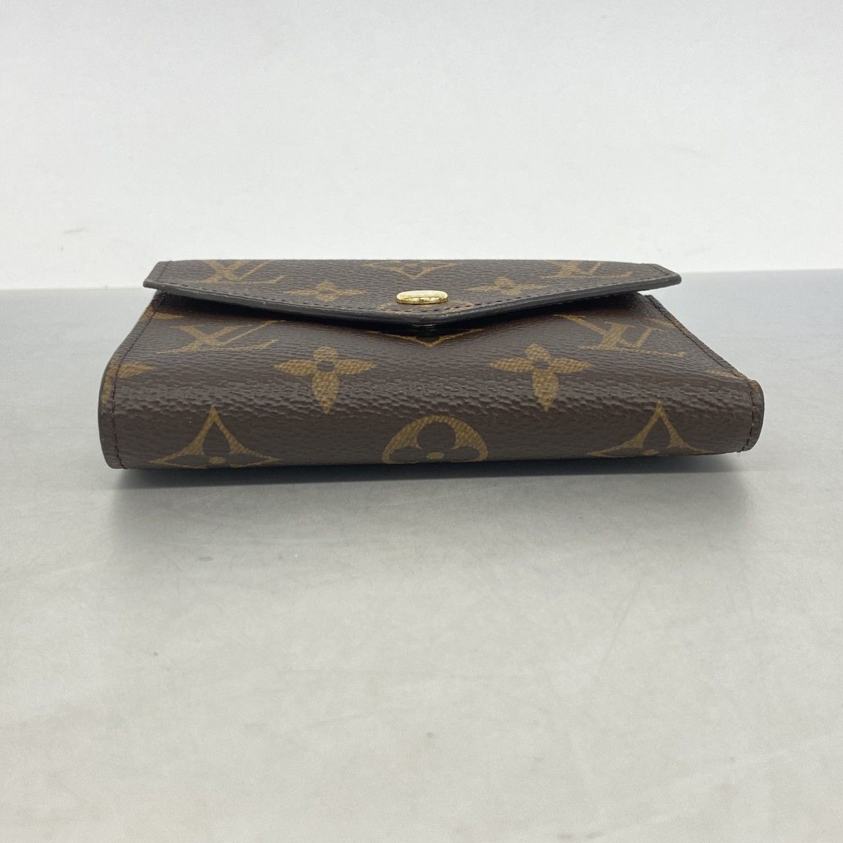 Louis Vuitton Trifold Wallet Monogram Portefeuille Victorine Brown — view 2