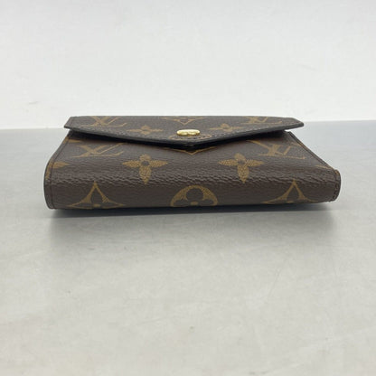 Louis Vuitton Trifold Wallet Monogram Portefeuille Victorine Brown — view 2