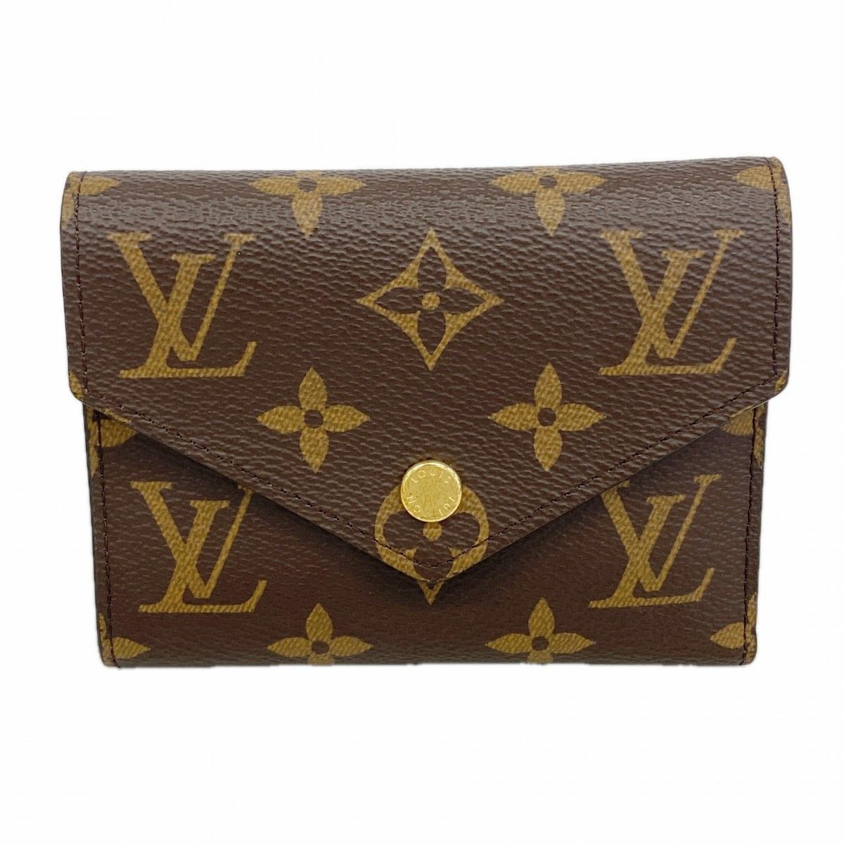 Louis Vuitton Trifold Wallet Monogram Portefeuille Victorine Brown