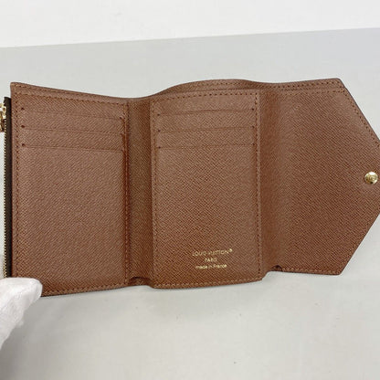 Louis Vuitton Trifold Wallet Monogram Portefeuille Victorine Brown — view 3